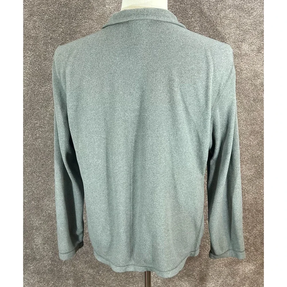 The North Face Sweater Mens‎ Large Gray Fleece 1/4 Zip Pullover Long Sleeve